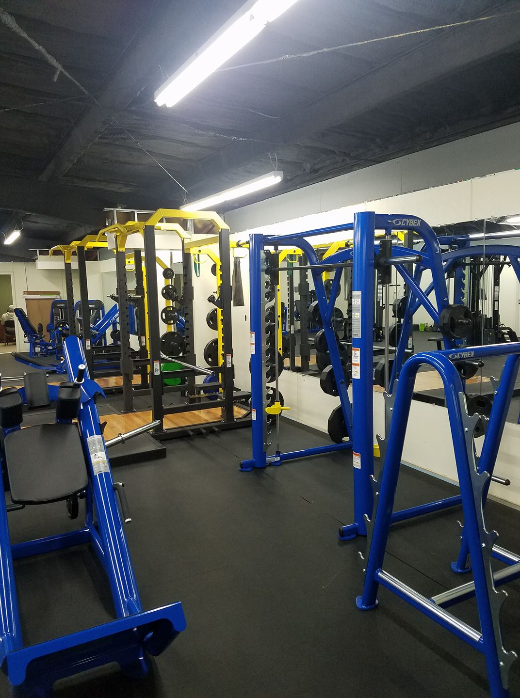 Rock House Gym weight floor with squat racks